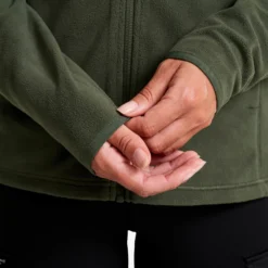 Hiker Fleece Hoodie Damen Kambaba Green