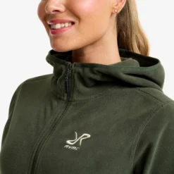 Hiker Fleece Hoodie Damen Kambaba Green