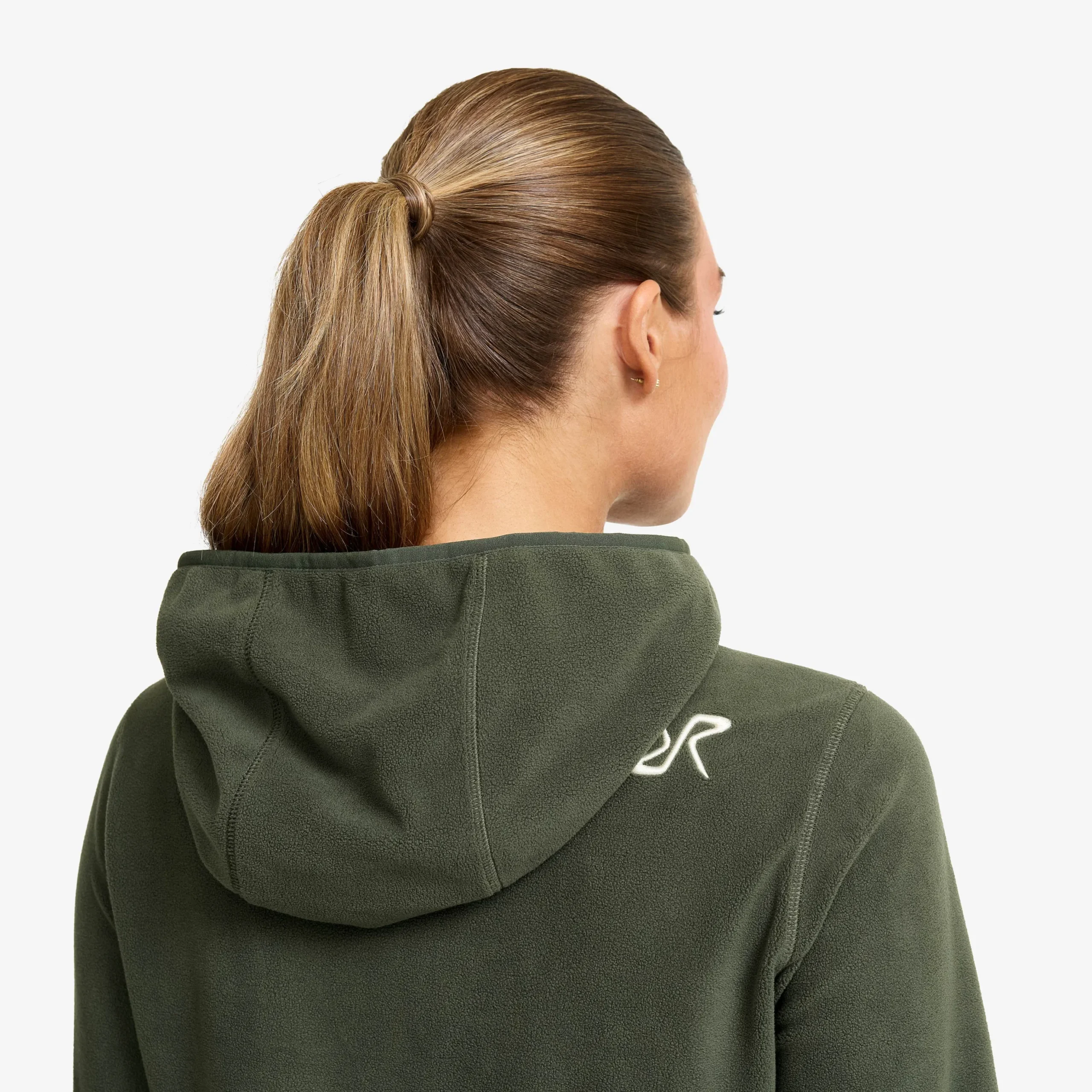 Hiker Fleece Hoodie Damen Kambaba Green