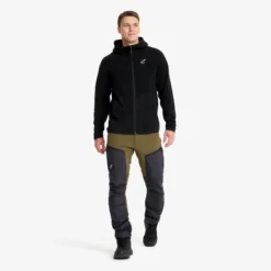 Hiker Fleece Hoodie Herren Black