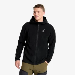 Hiker Fleece Hoodie Herren Black
