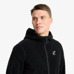 Hiker Fleece Hoodie Herren Black