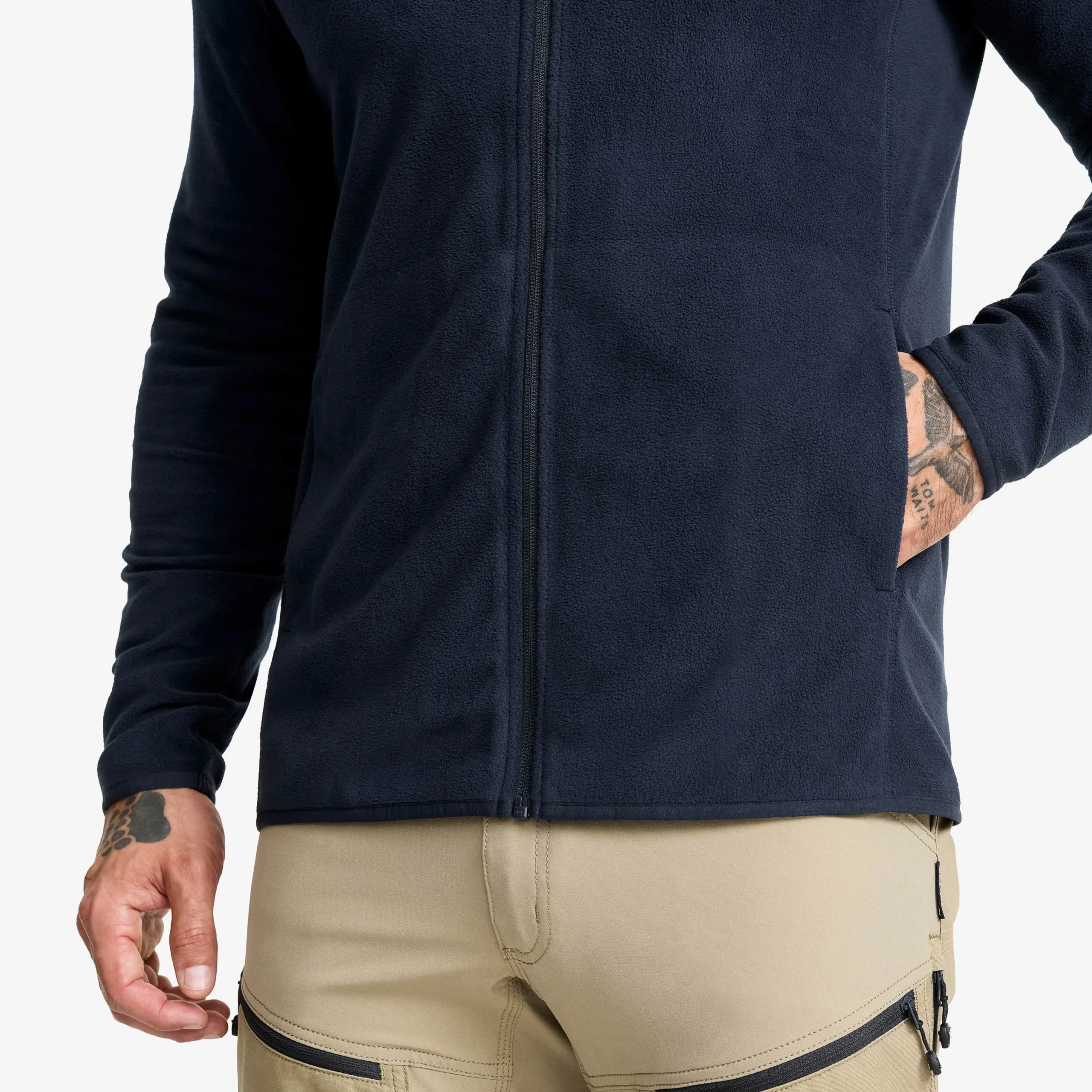 Hiker Fleece Hoodie Herren Deep Navy