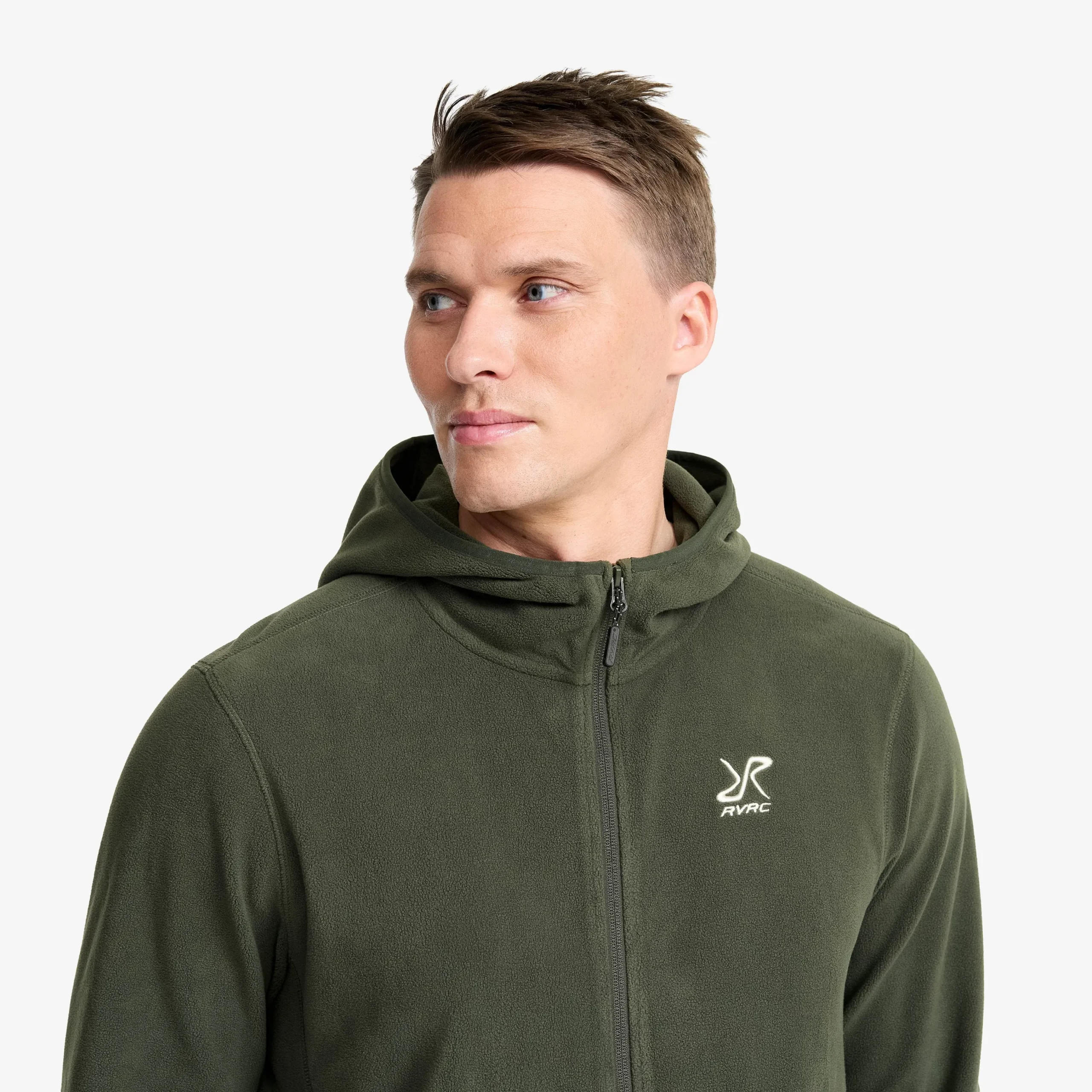 Hiker Fleece Hoodie Herren Kambaba Green