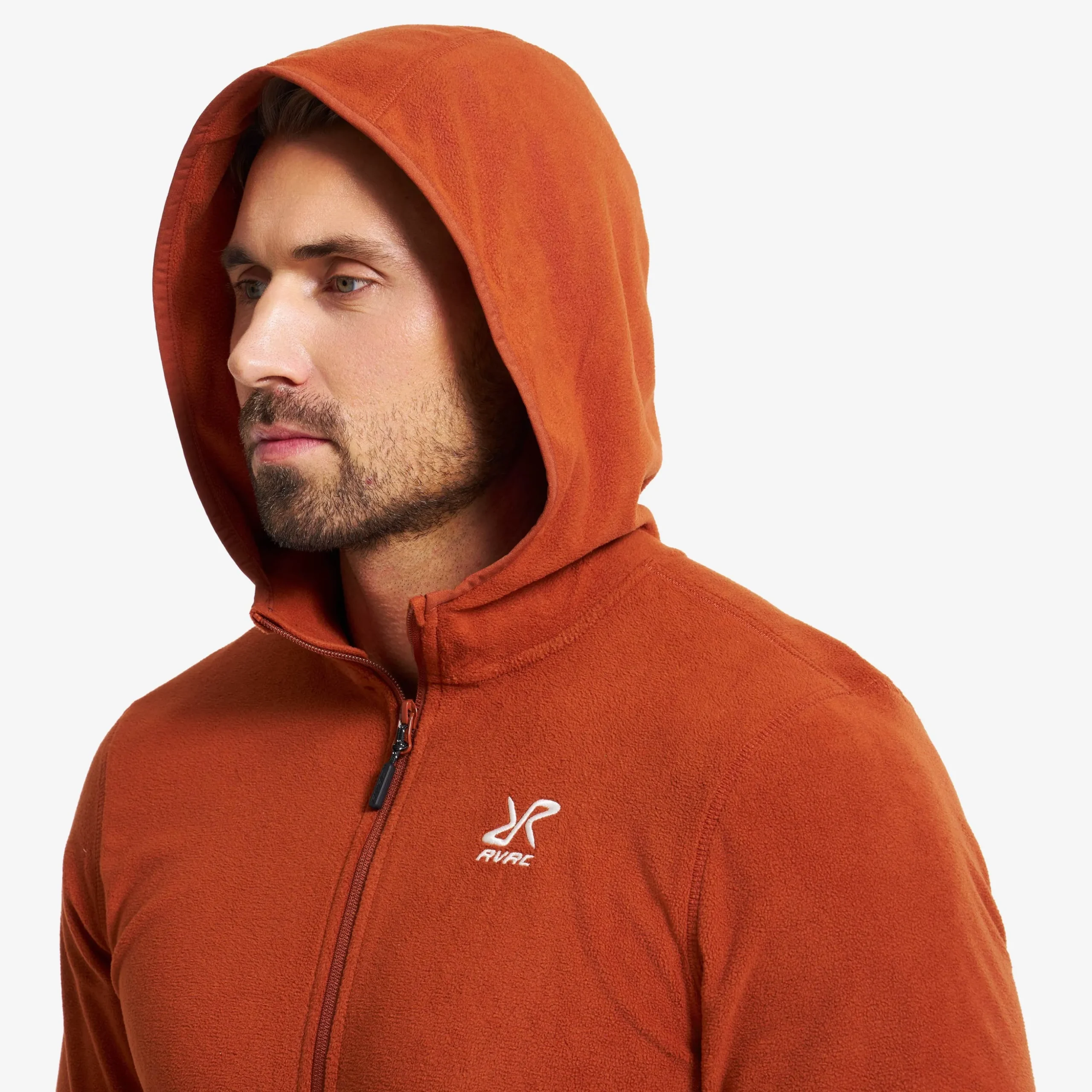 Hiker Fleece Hoodie Herren Rusty Orange