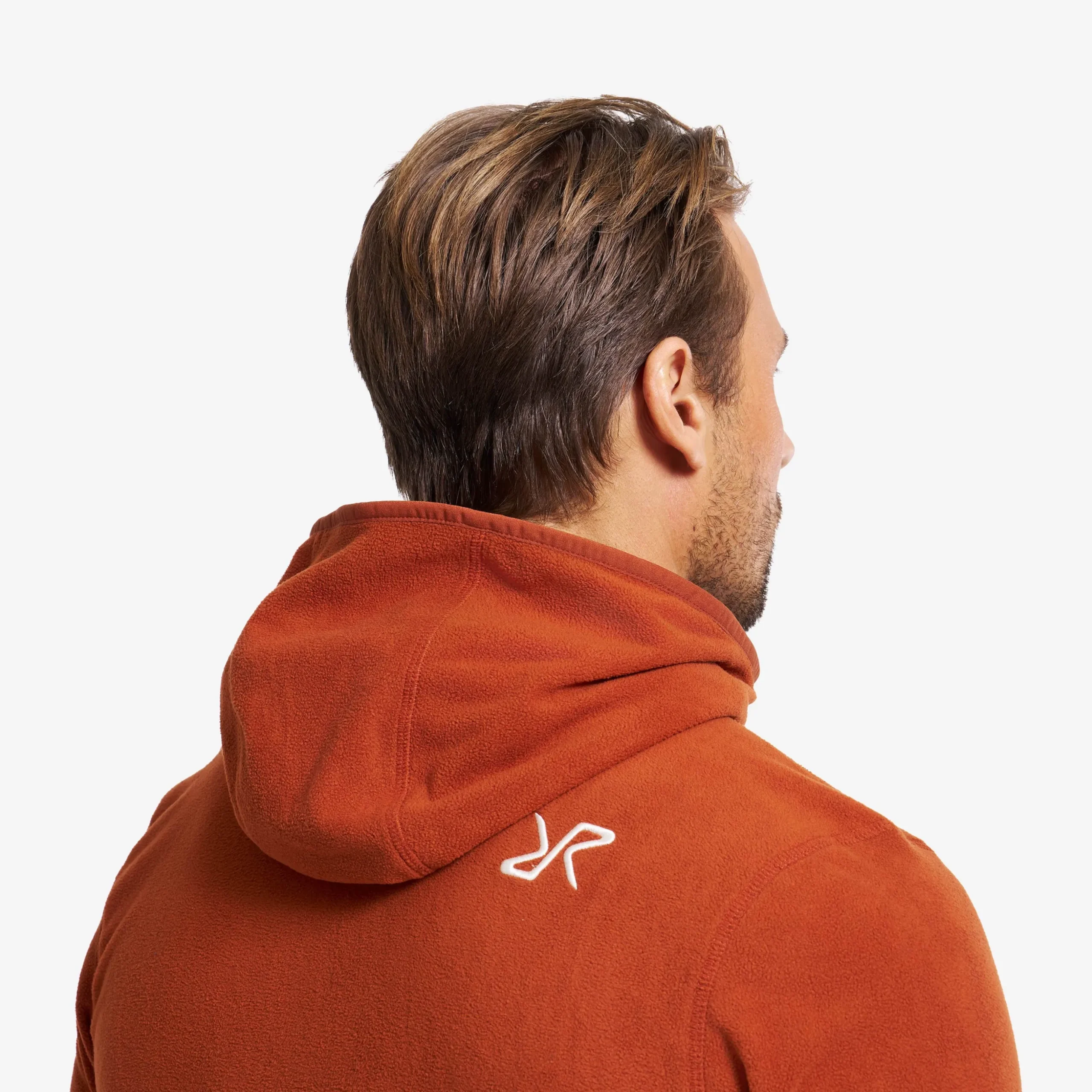 Hiker Fleece Hoodie Herren Rusty Orange