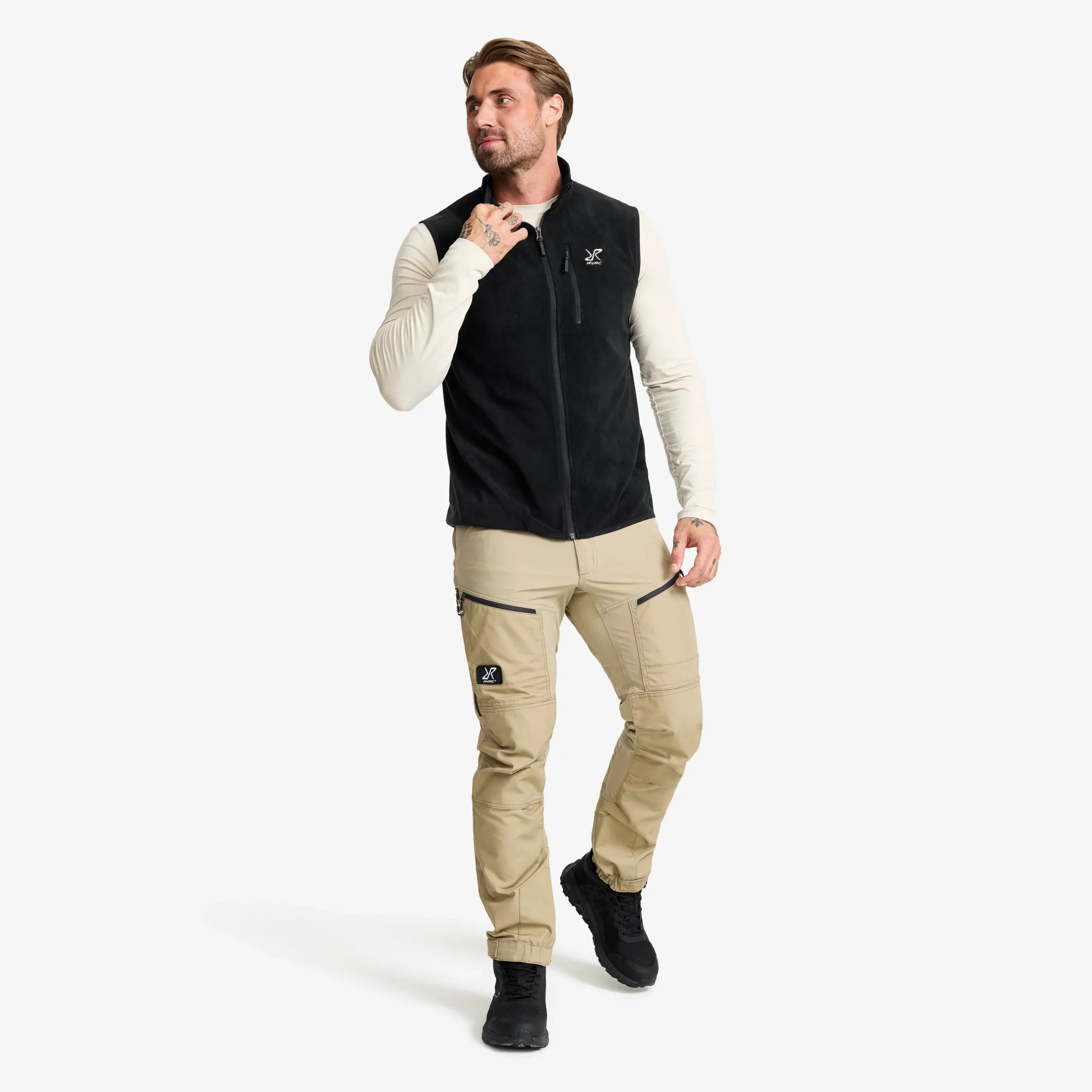 Hiker Fleece Vest Herren Black