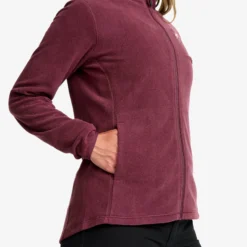 Hiker Full-zip Fleece Damen Mauve Wine