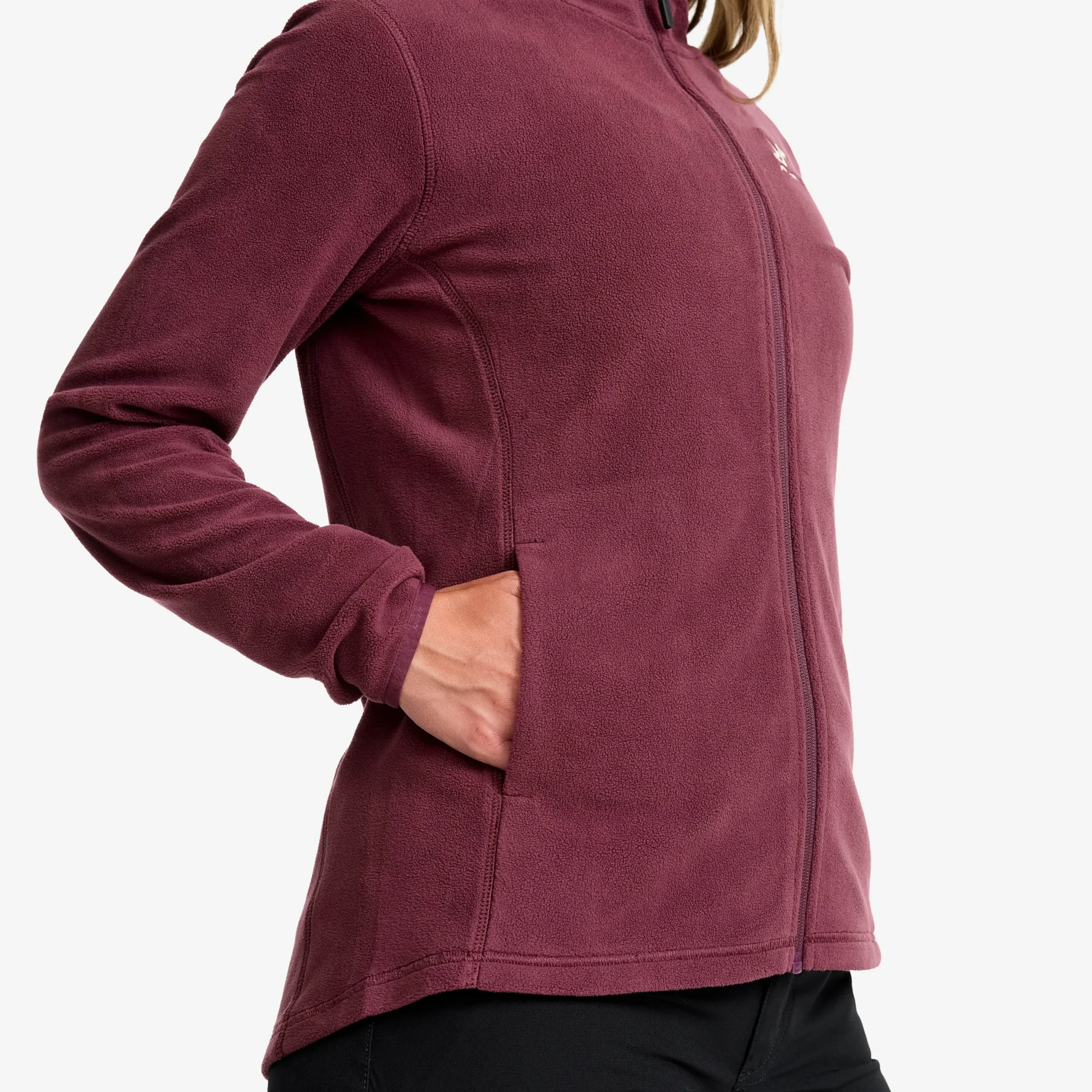 Hiker Full-zip Fleece Damen Mauve Wine