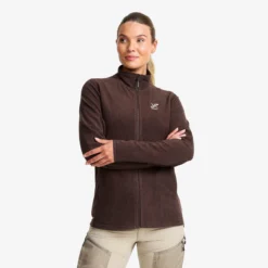 Hiker Full-zip Fleece Damen Seal Brown
