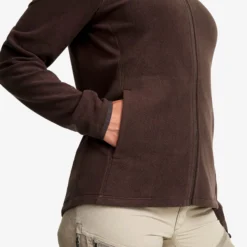 Hiker Full-zip Fleece Damen Seal Brown
