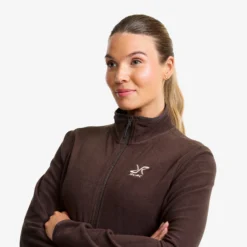 Hiker Full-zip Fleece Damen Seal Brown
