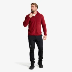 Hiker Full-zip Fleece Herren Pomegranate
