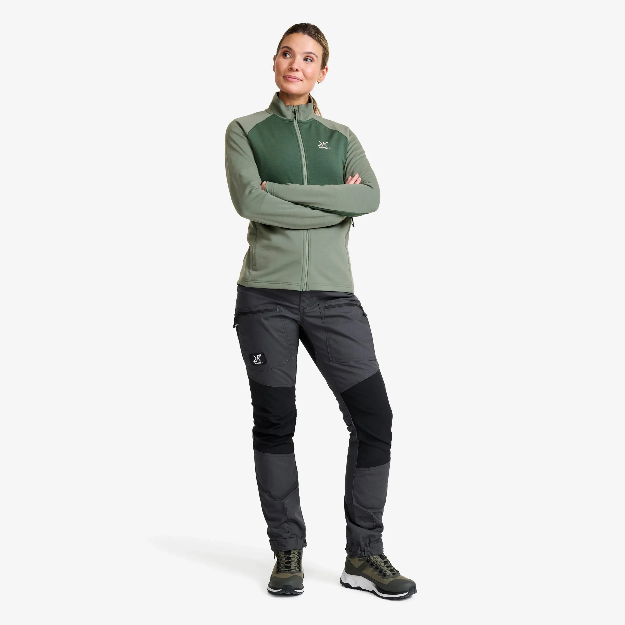 Hill Fleece Damen Dusty Green