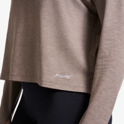 Impulse Active Cropped Hoodie Damen Morel