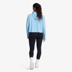 Impulse Active Cropped Hoodie Damen Forget-Me-Not