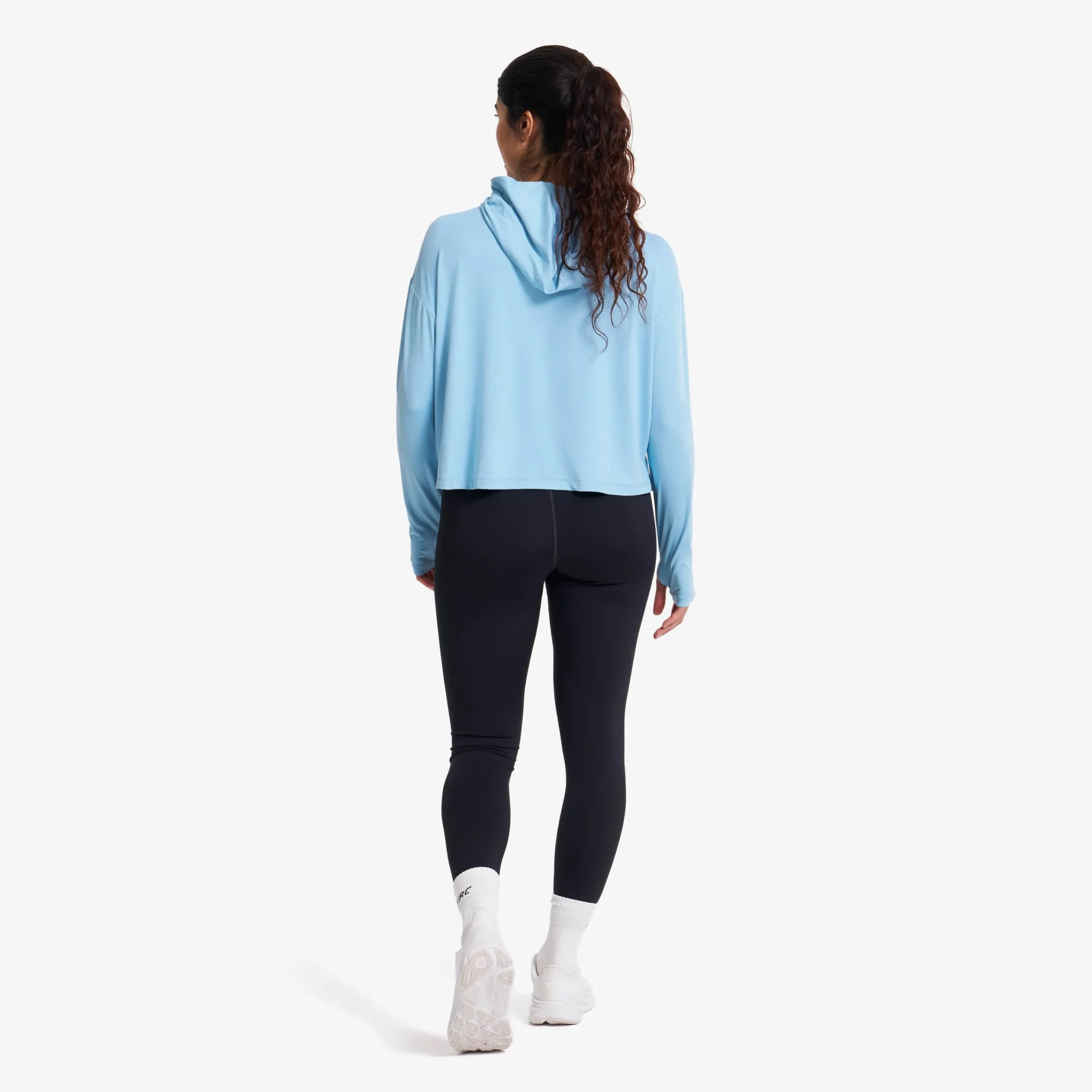 Impulse Active Cropped Hoodie Damen Forget-Me-Not