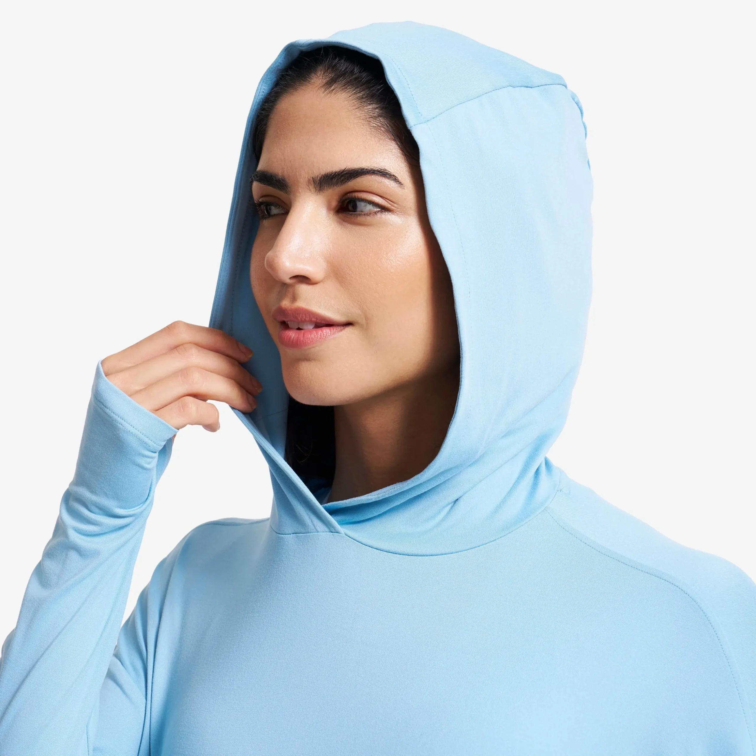 Impulse Active Cropped Hoodie Damen Forget-Me-Not