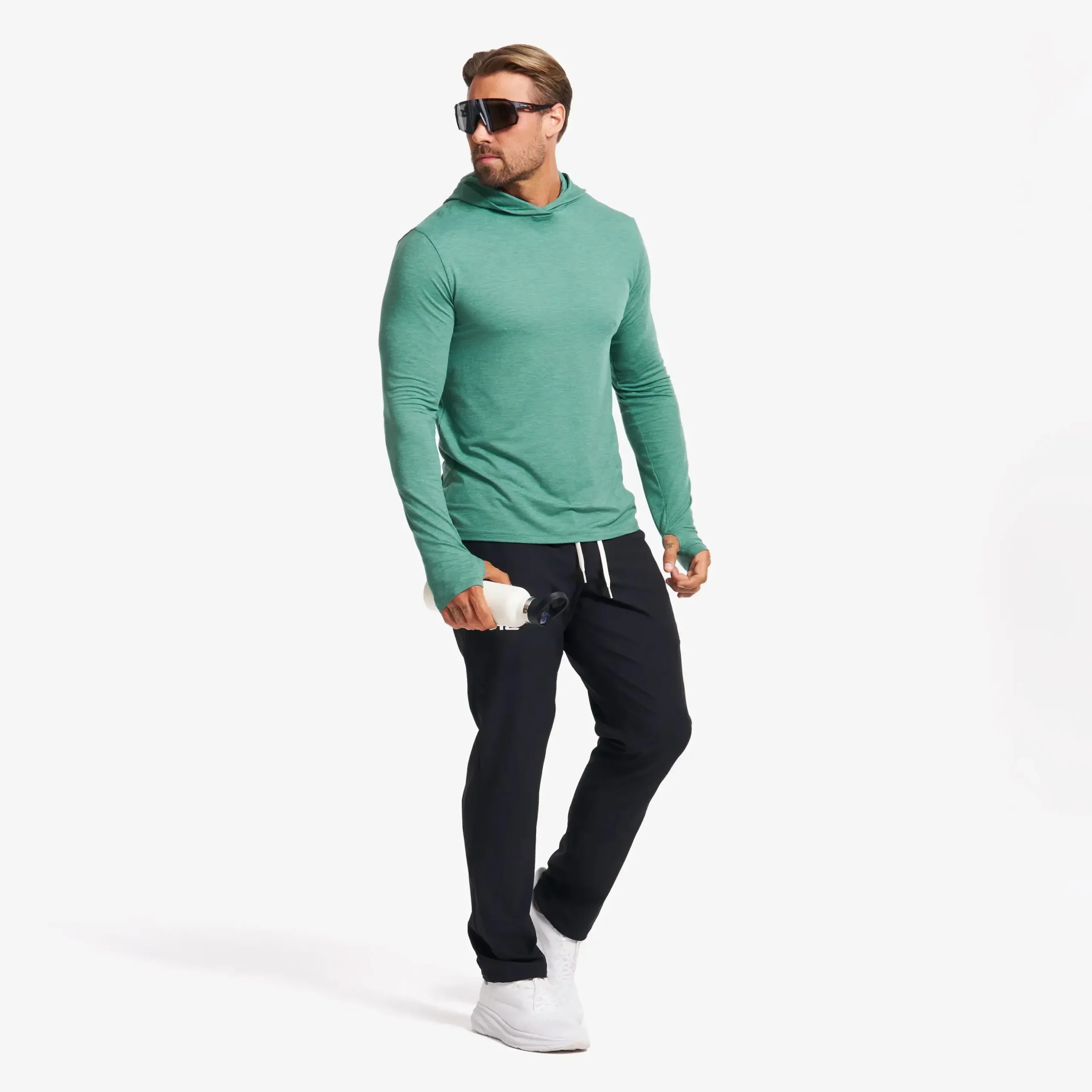 Impulse Active Hoodie Herren Sagebrush Green Melange