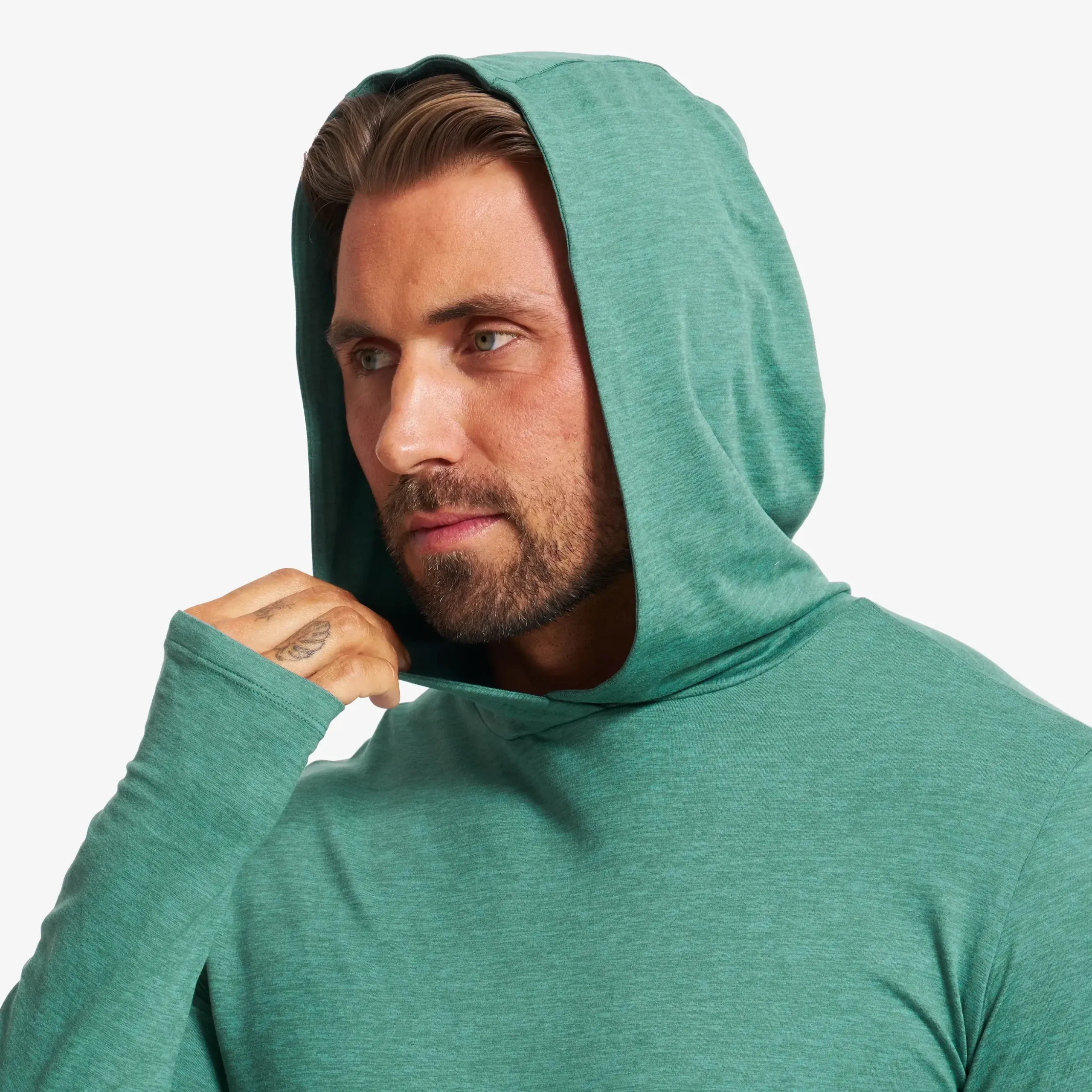 Impulse Active Hoodie Herren Sagebrush Green Melange