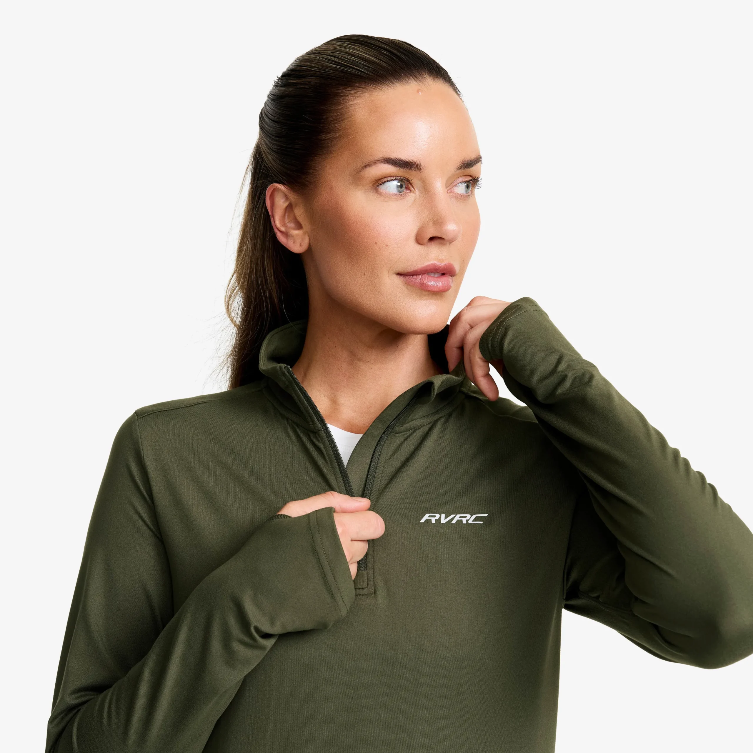 Impulse Half-zip Top Damen Kambaba Green