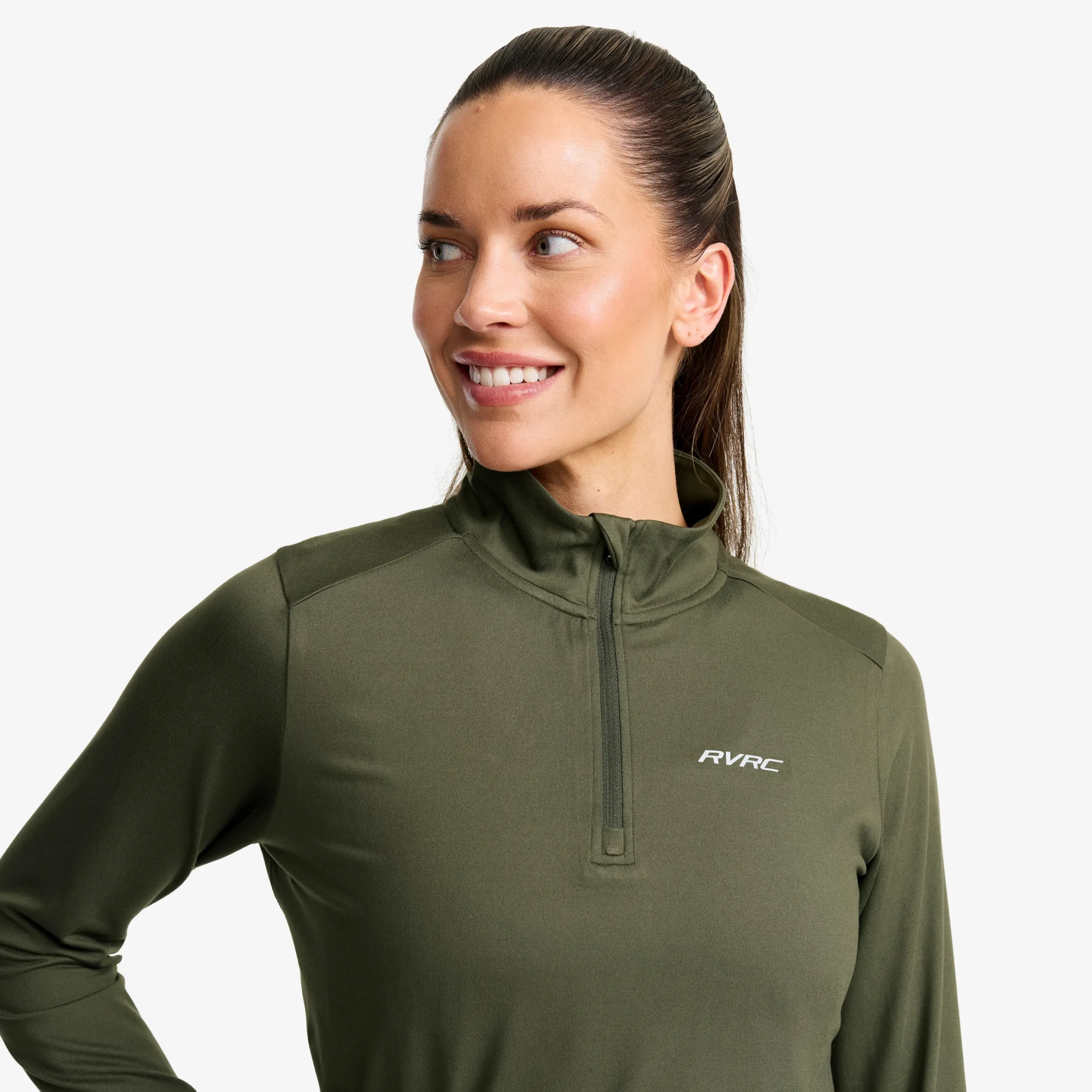 Impulse Half-zip Top Damen Kambaba Green