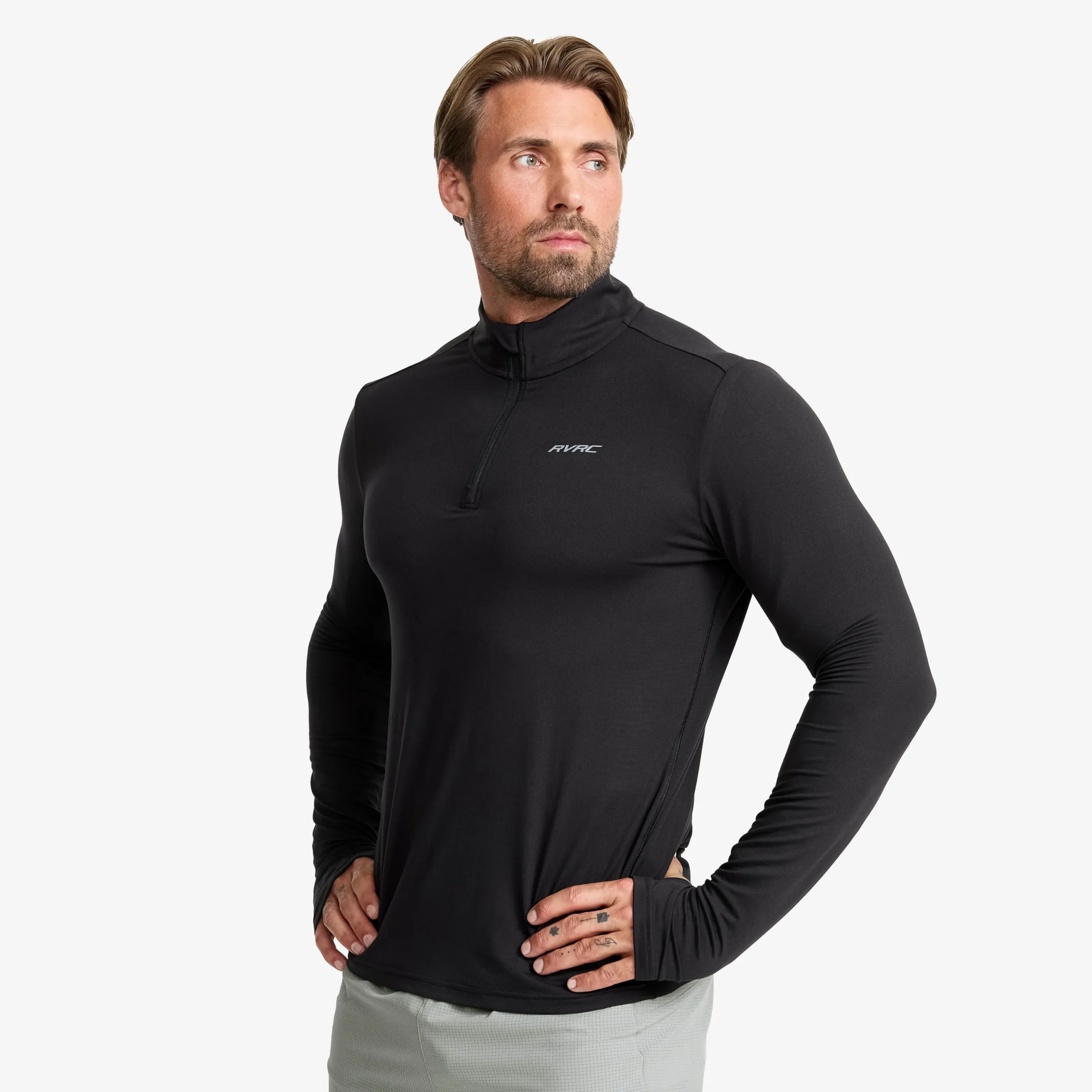 Impulse Half-zip Top Herren Black