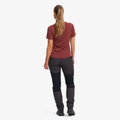 Lake Merino T-shirt Damen Pink Mahogany