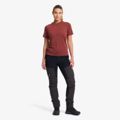 Lake Merino T-shirt Damen Pink Mahogany