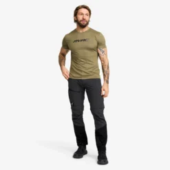 Mission Logo Slim Fit T-shirt Herren Burnt Olive