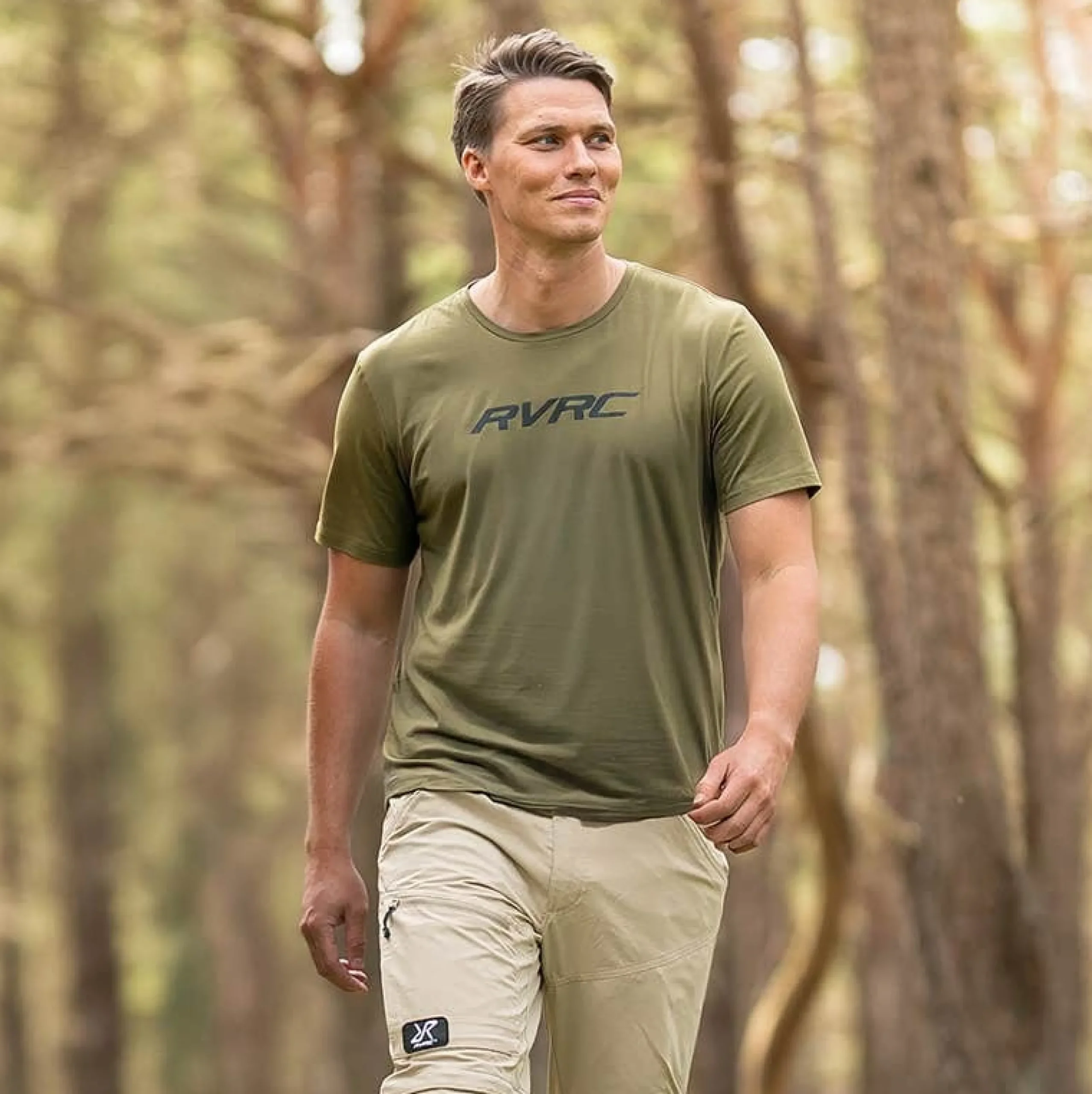 Mission Logo T-shirt Herren Burnt Olive