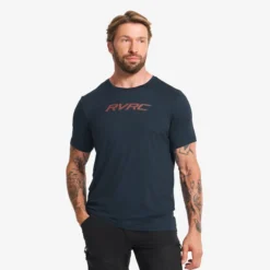 Mission Logo T-shirt Herren Deep Navy/Rusty Orange