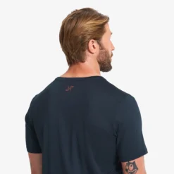 Mission Logo T-shirt Herren Deep Navy/Rusty Orange