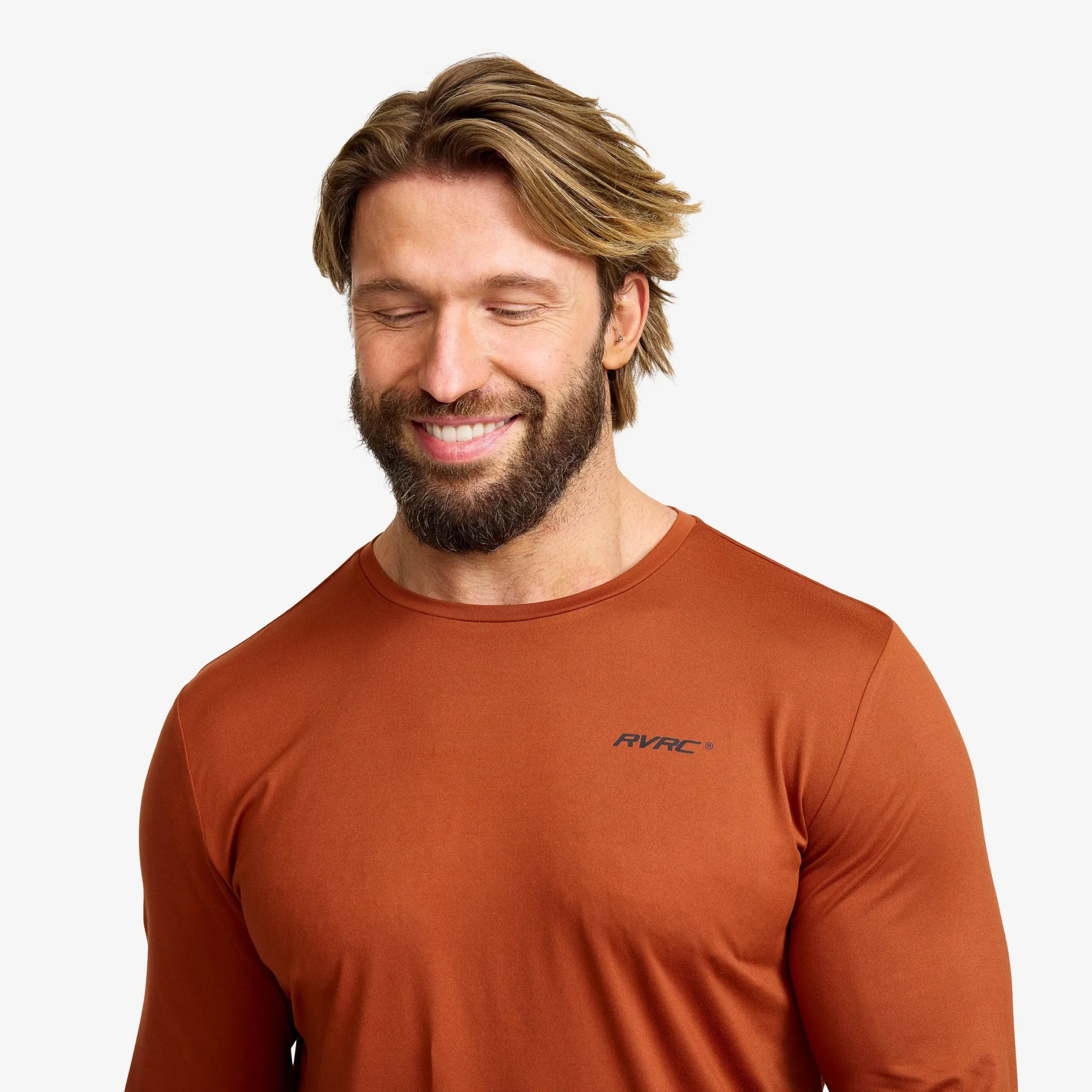 Mission Long-sleeved T-shirt Herren Rusty Orange