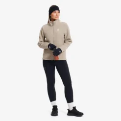 Moss Pile Fleece Jacket Damen Aluminium