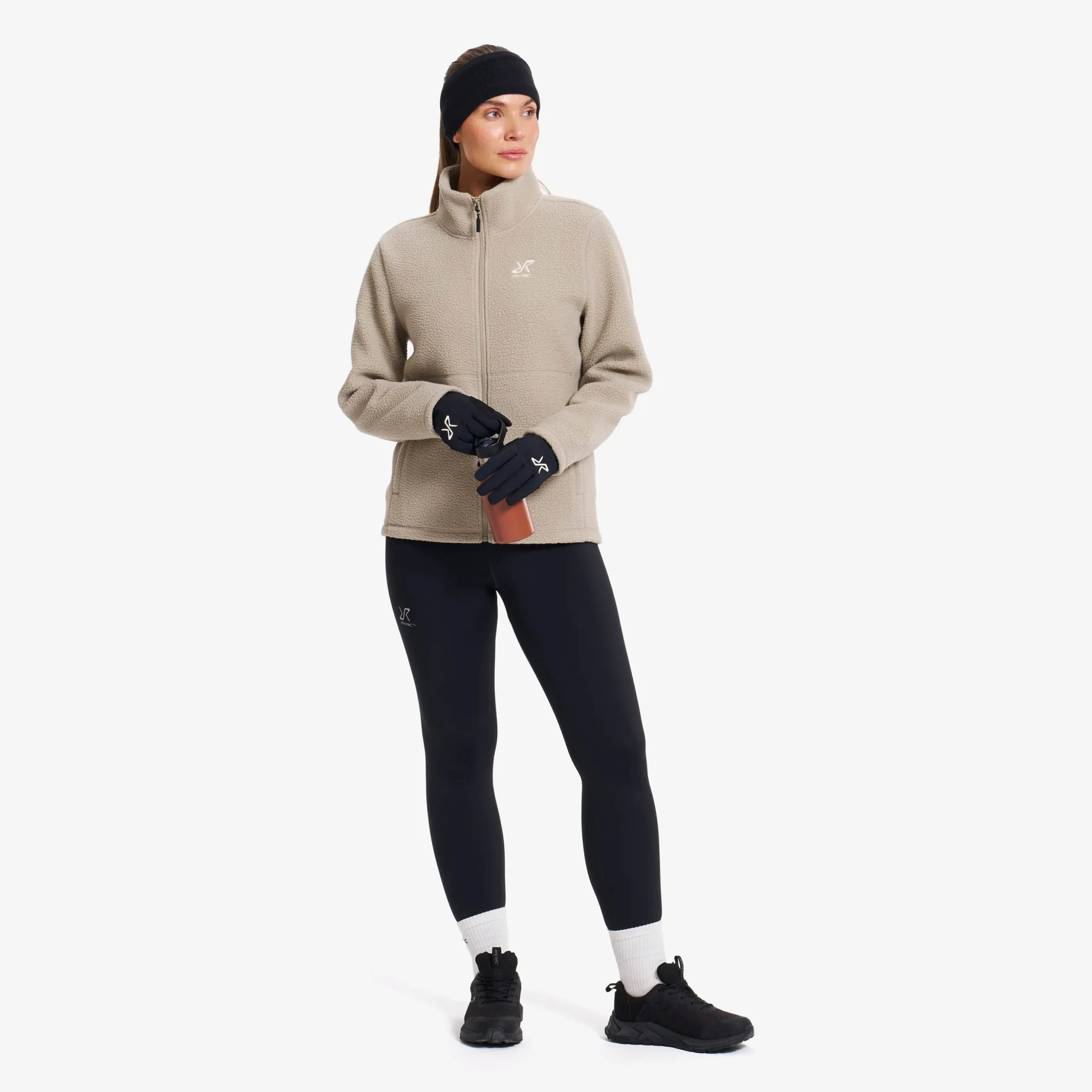 Moss Pile Fleece Jacket Damen Aluminium