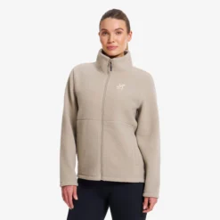Moss Pile Fleece Jacket Damen Aluminium