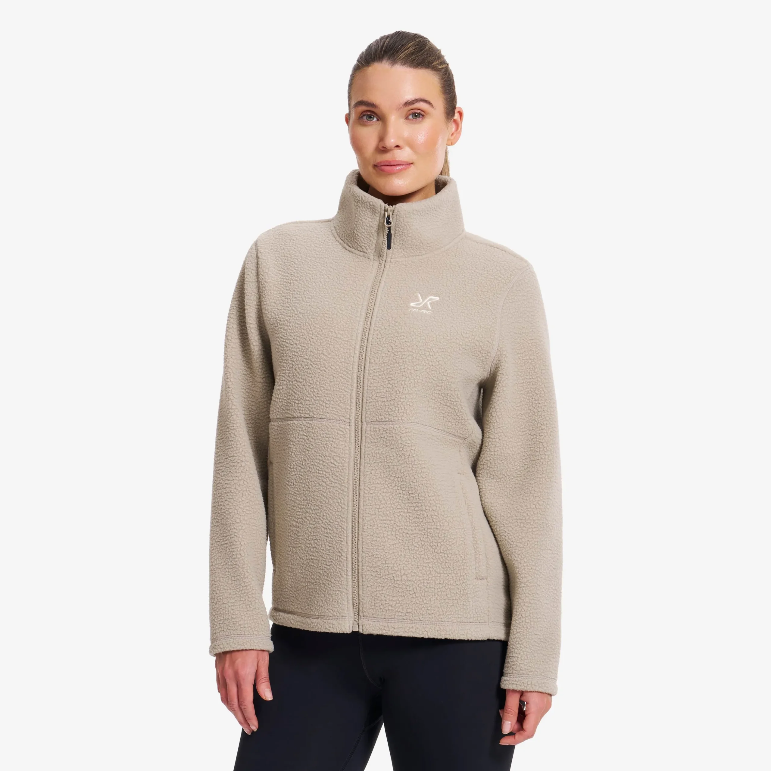 Moss Pile Fleece Jacket Damen Aluminium