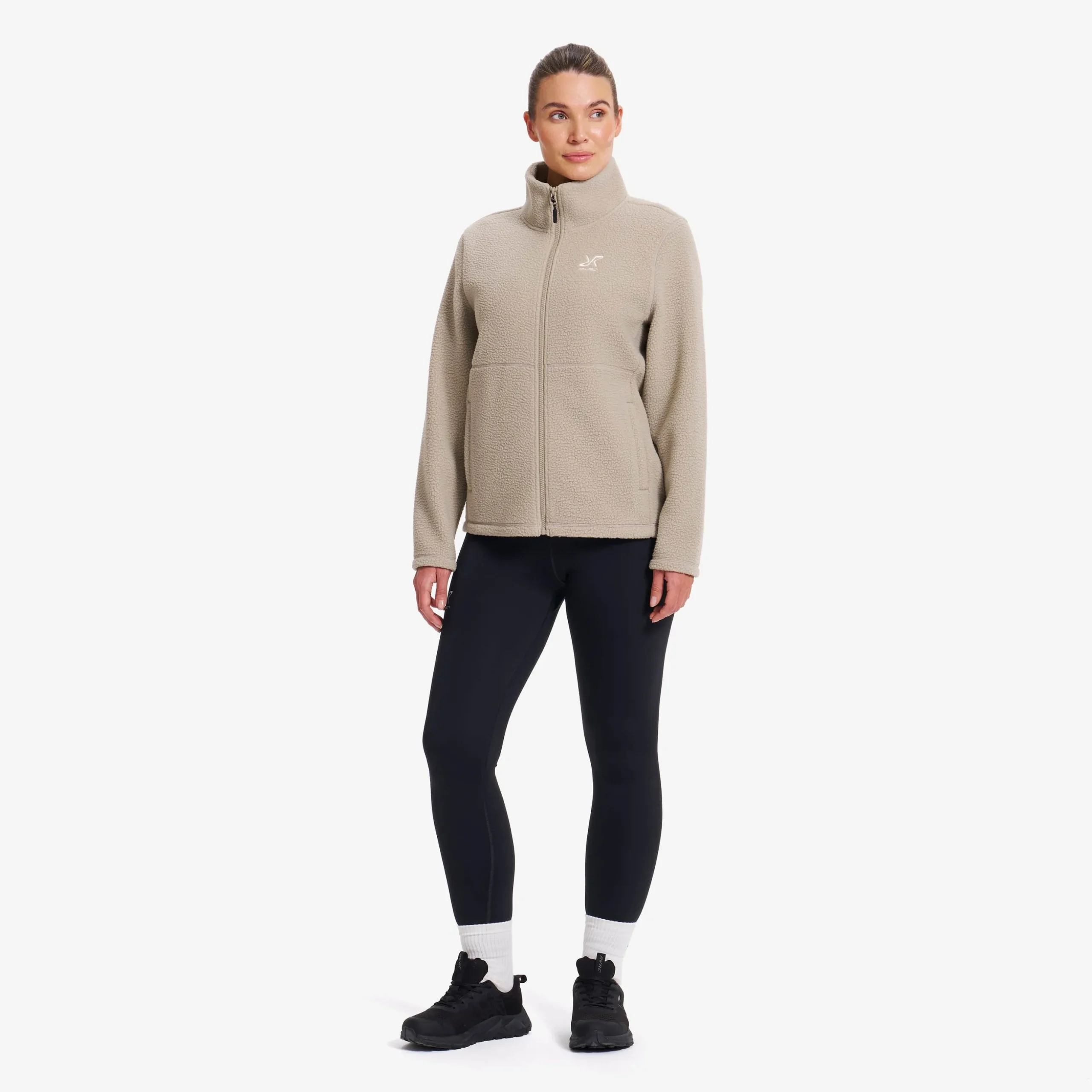 Moss Pile Fleece Jacket Damen Aluminium