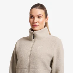 Moss Pile Fleece Jacket Damen Aluminium