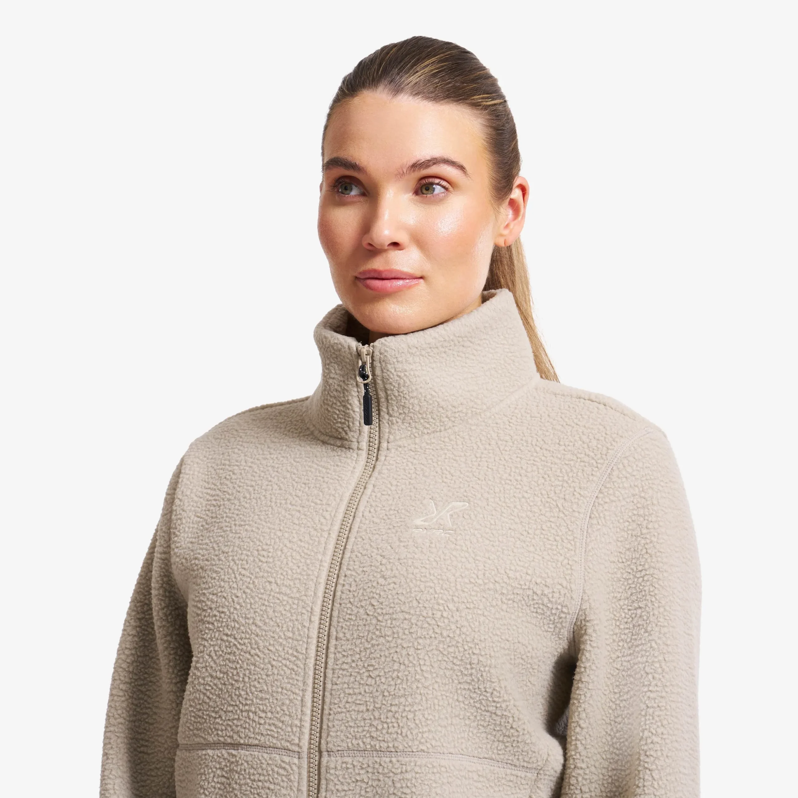 Moss Pile Fleece Jacket Damen Aluminium