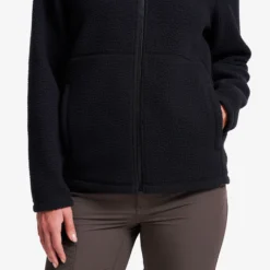 Moss Pile Fleece Jacket Damen Black