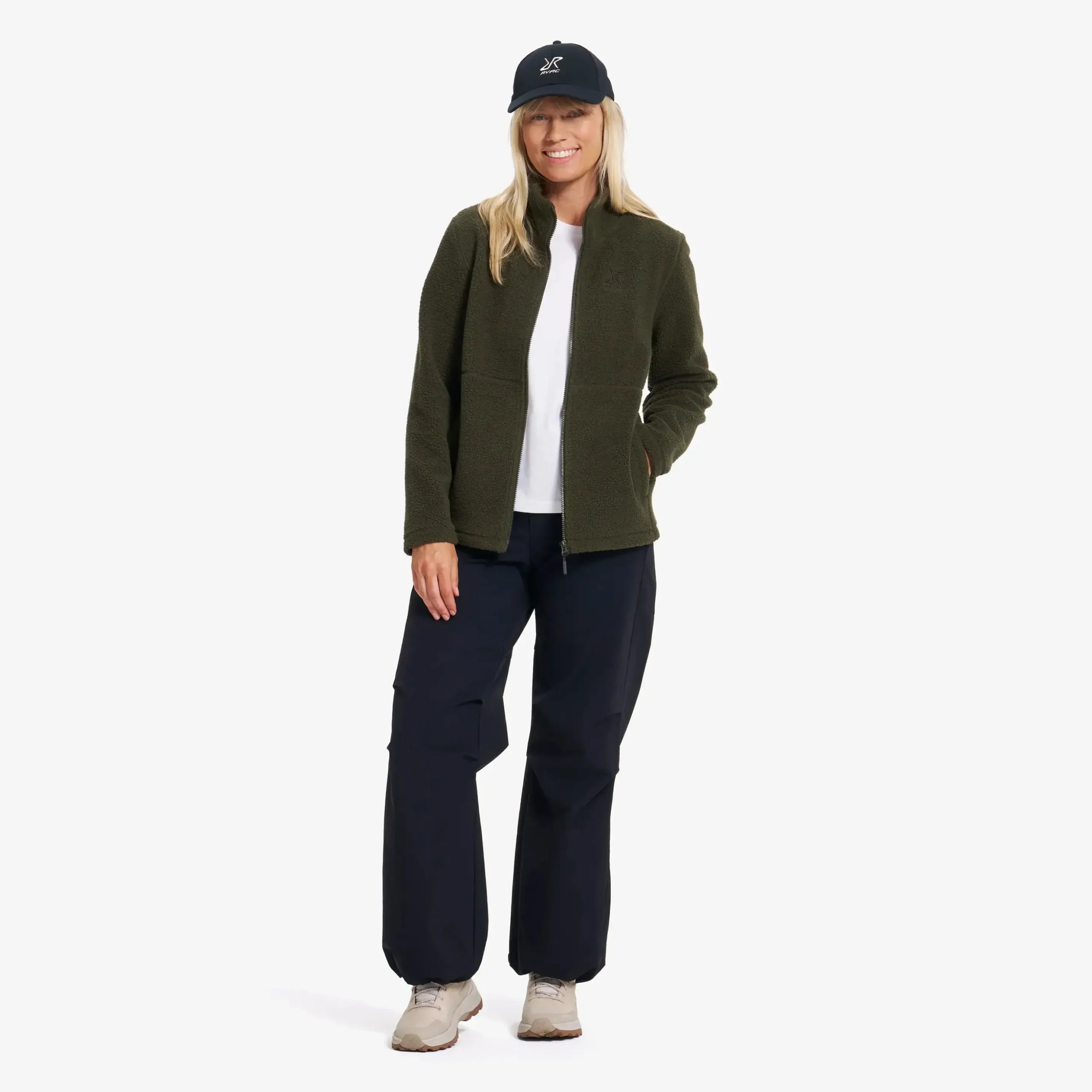 Moss Pile Fleece Jacket Damen Forest Night