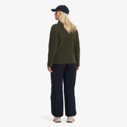 Moss Pile Fleece Jacket Damen Forest Night