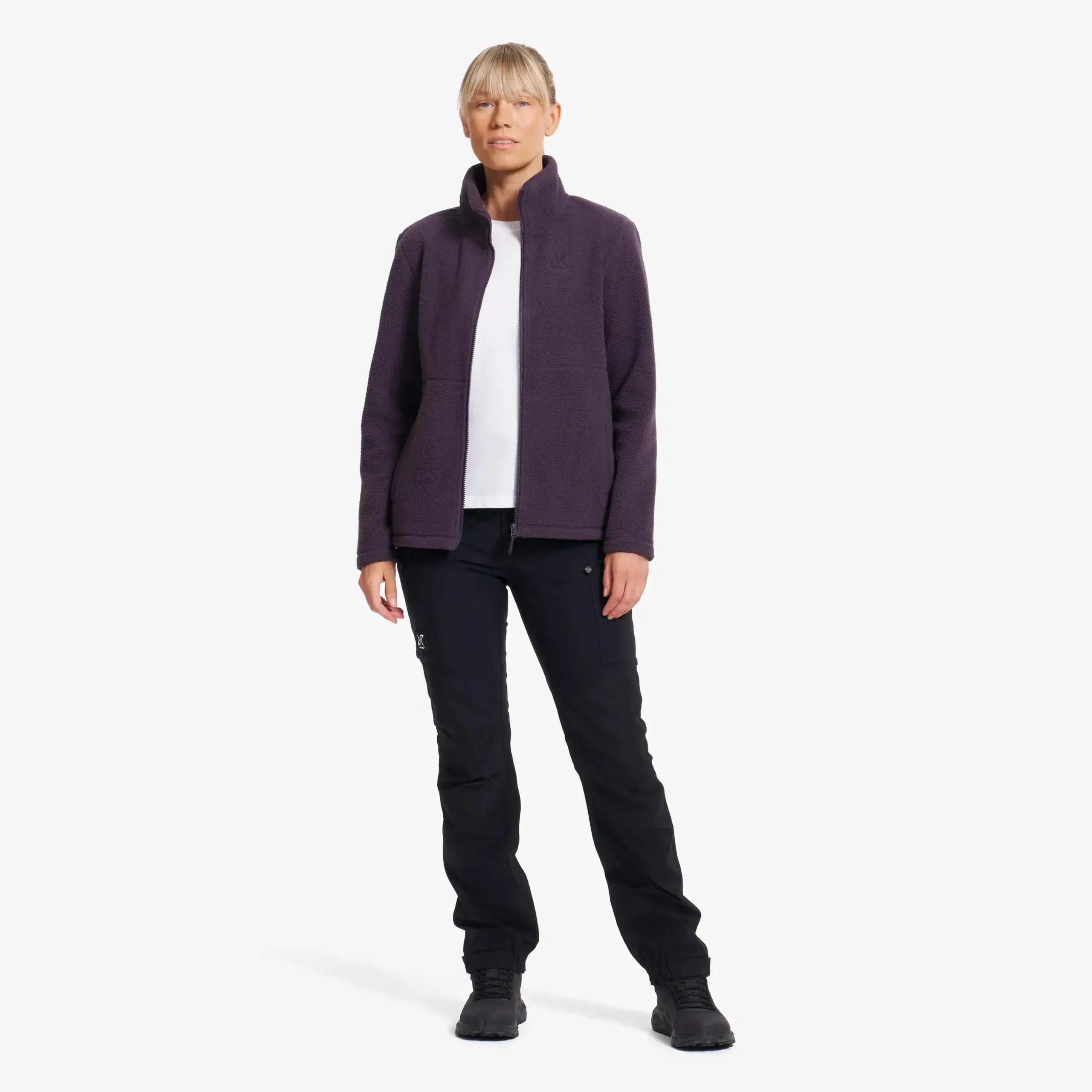 Moss Pile Fleece Jacket Damen Nightshade