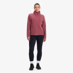 Moss Pile Fleece Jacket Damen Vintage Rose