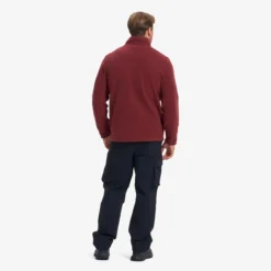 Moss Pile Fleece Jacket Herren Wine Truffle