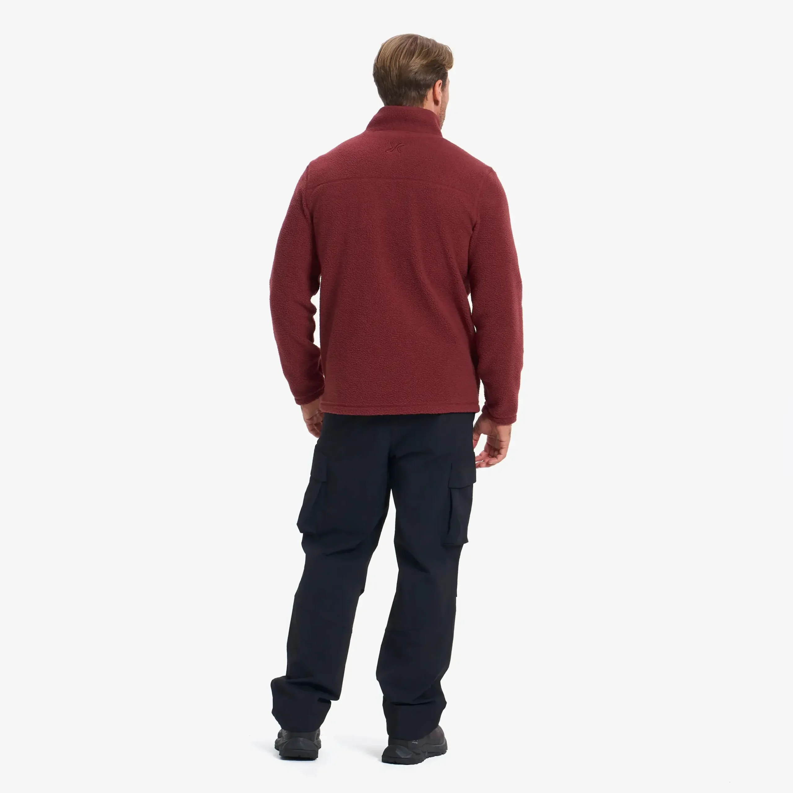 Moss Pile Fleece Jacket Herren Wine Truffle