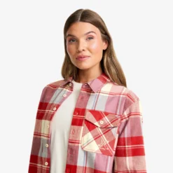 Nevada Flannel Shirt Damen Lava Falls/Bleached Sand
