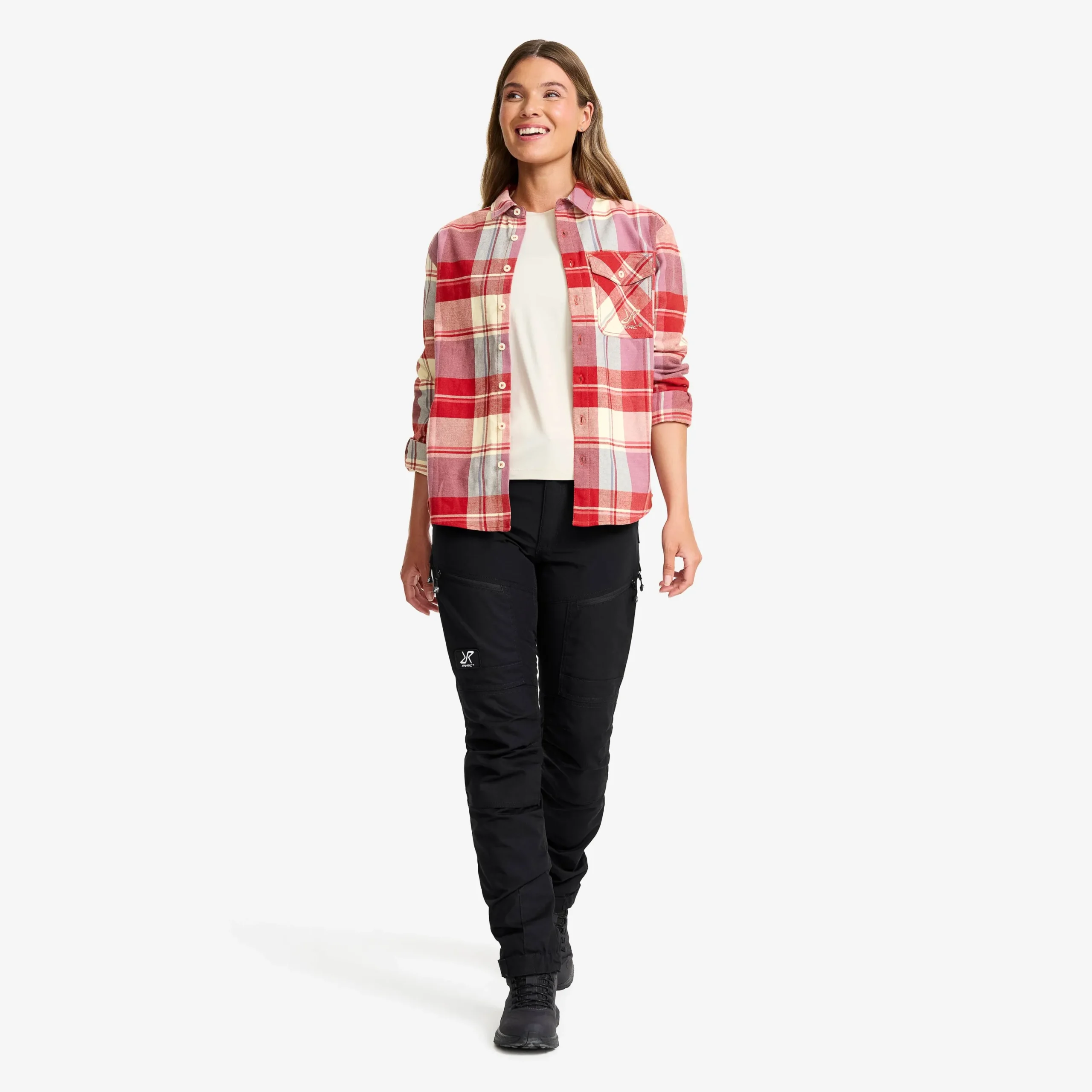 Nevada Flannel Shirt Damen Lava Falls/Bleached Sand
